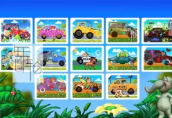 switch游戏《Cars Puzzles Game – Funny Car & Trucks Preschool Jigsaw Education Learning Puzzle Games for B